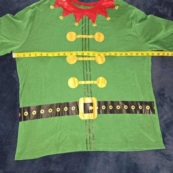 Wonderland Elf Costume Fun Old Fashioned Family Christmas T-Shirt Men's X-Large - Picture 4 of 8